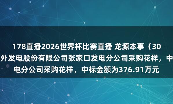 178直播2026世界杯比赛直播 龙源本事（300105）：